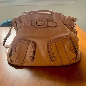 Cole Haan Italian leather satchel with shoulder strap
